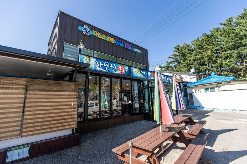 #7 · 평균 89.5 (gemini 85.0 / gpt 94.0)
gemini-pro: 입구와 부속된 야외 식사 공간의 형태가 명확함. / gpt: 자연산 회 전문점의 건물 외형과 출입구, 인접한 야외 피크닉 테이블을 넓고 선명하게 보여 주는 우수한 사례다.