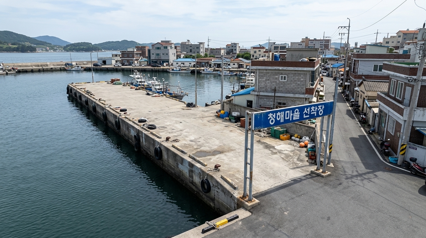 롤 C — 탈락. 7점 · 2위 · The mandatory sign spells the required text correctly, but the candidate fails the landside access material constraint (depicting light gray concrete at the transition instead of the required charcoal-gray pavement). It also violates the strict negative constraint against additional text by generating a readable sign on the building to the far right.